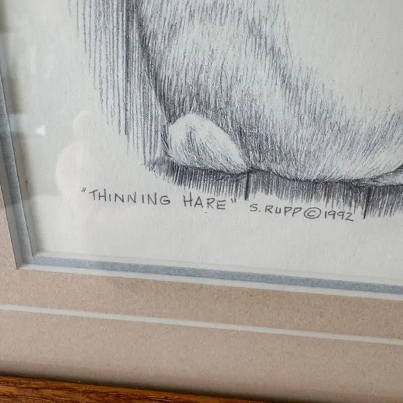 Art | Sue Rupp Thinning Hare Limited Bunny Print Signed Numbered 16595 ...